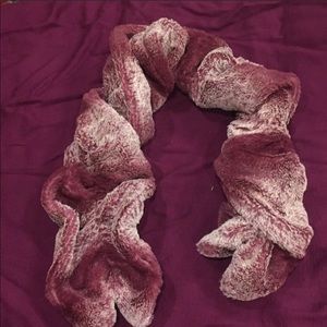Plum Fur Scarf